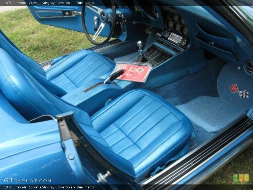 Blue Interior Photo for the 1970 Chevrolet Corvette Stingray Convertible #100673033