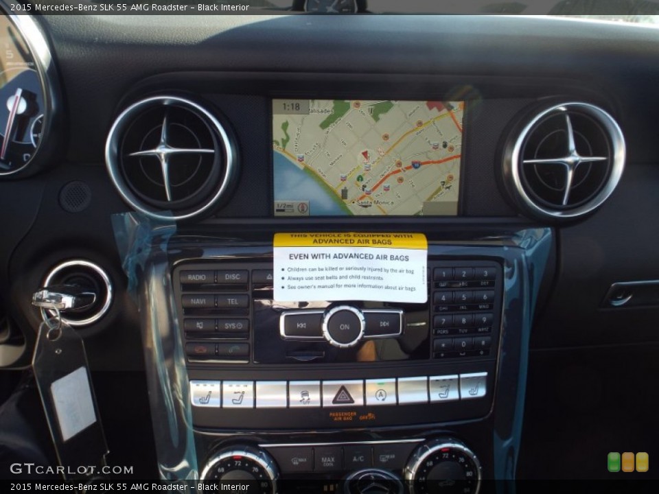 Black Interior Controls for the 2015 Mercedes-Benz SLK 55 AMG Roadster #100676780