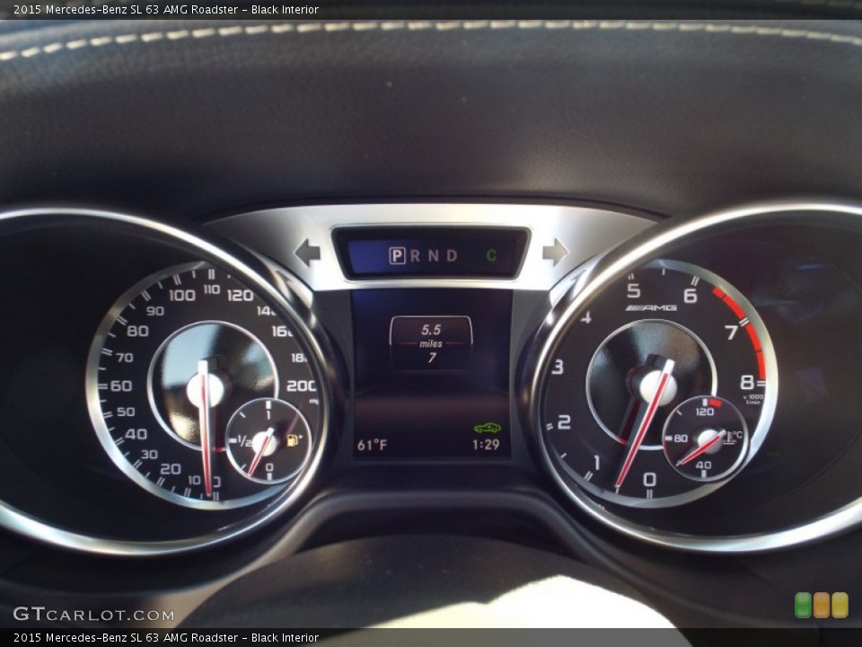 Black Interior Gauges for the 2015 Mercedes-Benz SL 63 AMG Roadster #100677833