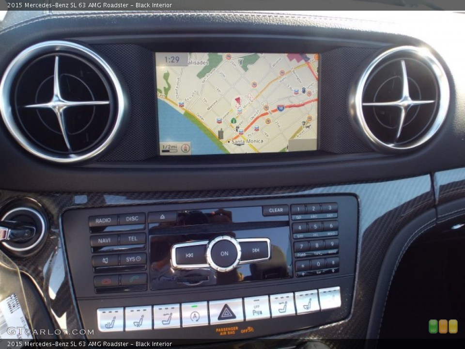 Black Interior Navigation for the 2015 Mercedes-Benz SL 63 AMG Roadster #100677857