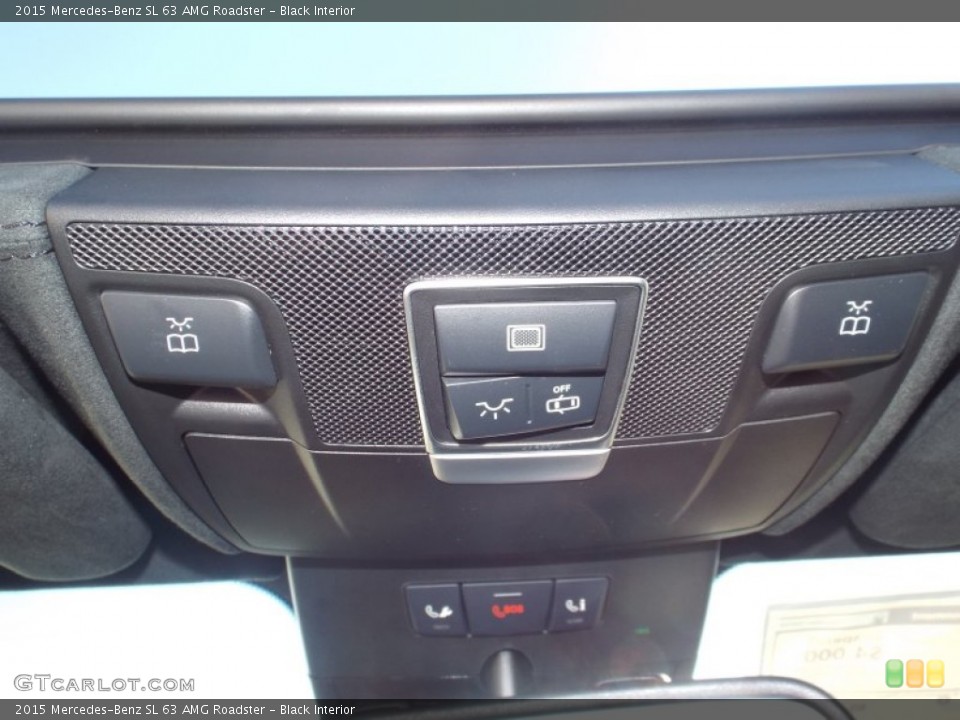Black Interior Controls for the 2015 Mercedes-Benz SL 63 AMG Roadster #100677965