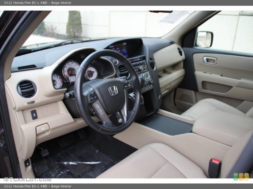 Beige Interior Photo for the 2012 Honda Pilot EX-L 4WD #100679364