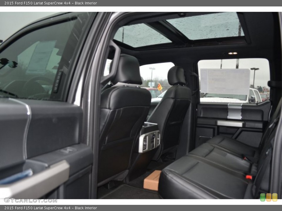 Black Interior Rear Seat for the 2015 Ford F150 Lariat SuperCrew 4x4 #100685258