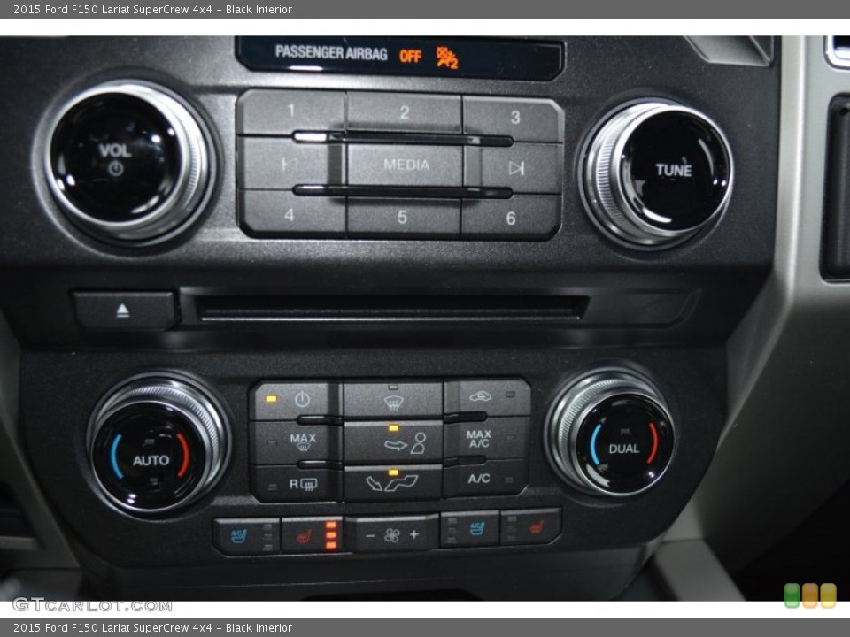 Black Interior Controls for the 2015 Ford F150 Lariat SuperCrew 4x4 #100685504