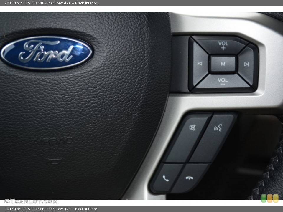 Black Interior Controls for the 2015 Ford F150 Lariat SuperCrew 4x4 #100685702