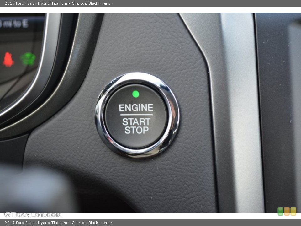 Charcoal Black Interior Controls for the 2015 Ford Fusion Hybrid Titanium #100688307