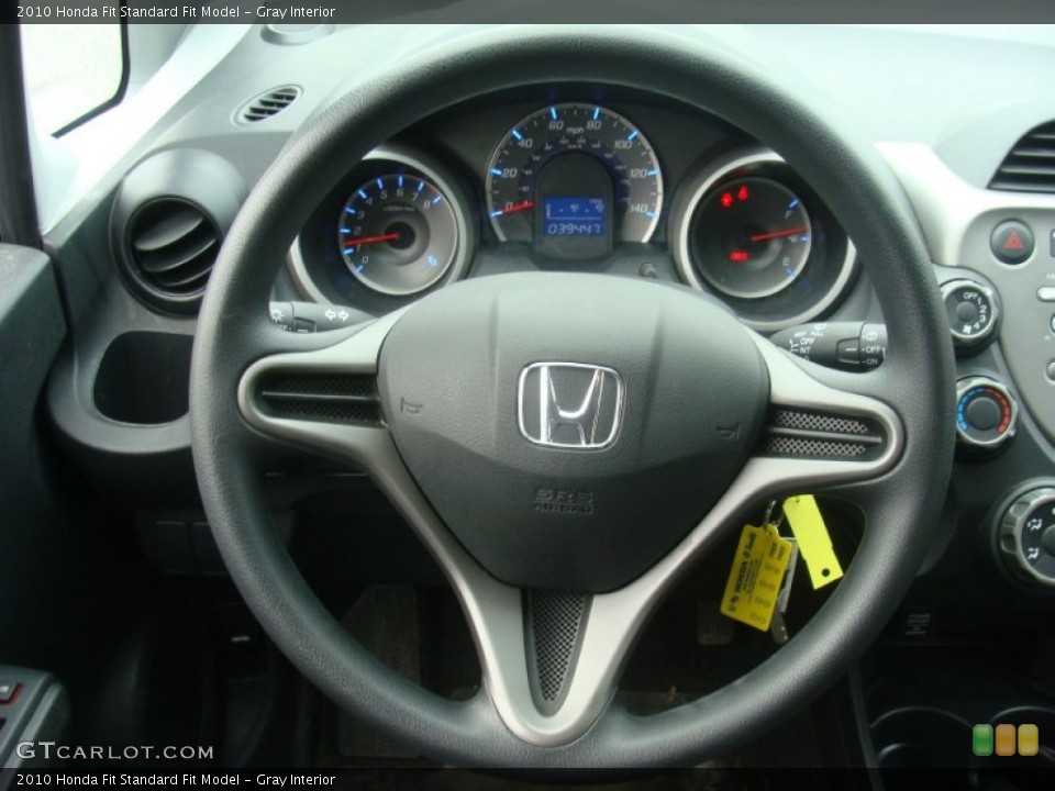 Gray Interior Steering Wheel for the 2010 Honda Fit  #100690044