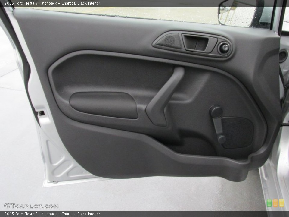 Charcoal Black Interior Door Panel for the 2015 Ford Fiesta S Hatchback #100691378