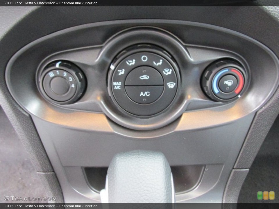 Charcoal Black Interior Controls for the 2015 Ford Fiesta S Hatchback #100691570