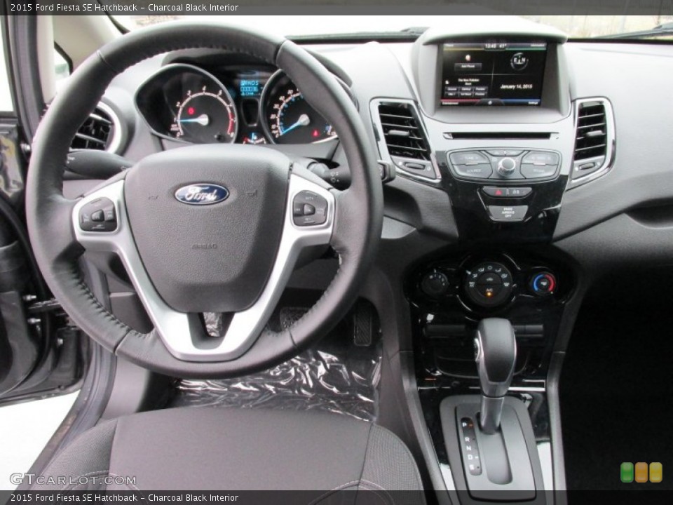 Charcoal Black Interior Dashboard for the 2015 Ford Fiesta SE Hatchback #100692269