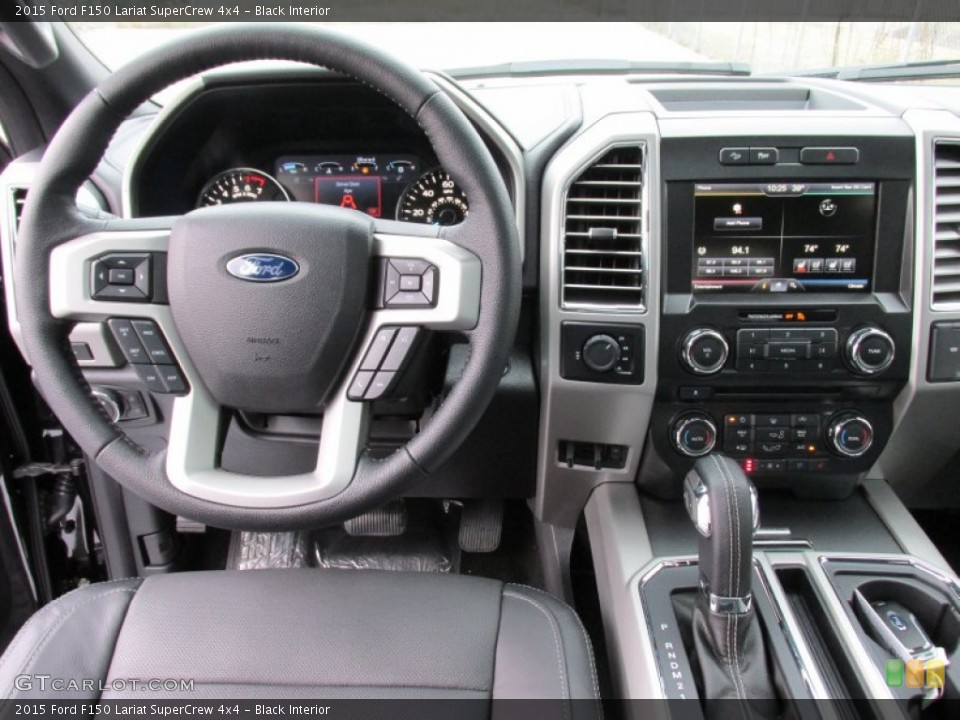 Black Interior Controls for the 2015 Ford F150 Lariat SuperCrew 4x4 #100694204