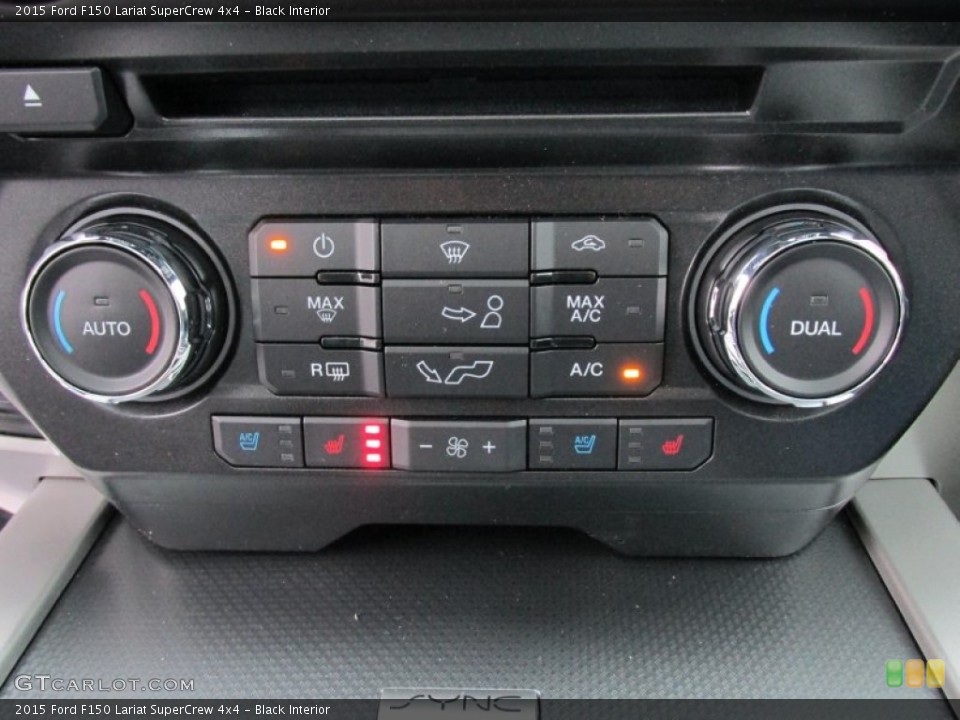 Black Interior Controls for the 2015 Ford F150 Lariat SuperCrew 4x4 #100694306