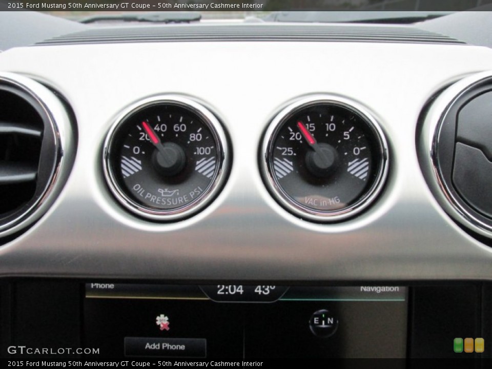 50th Anniversary Cashmere Interior Gauges for the 2015 Ford Mustang 50th Anniversary GT Coupe #100695609