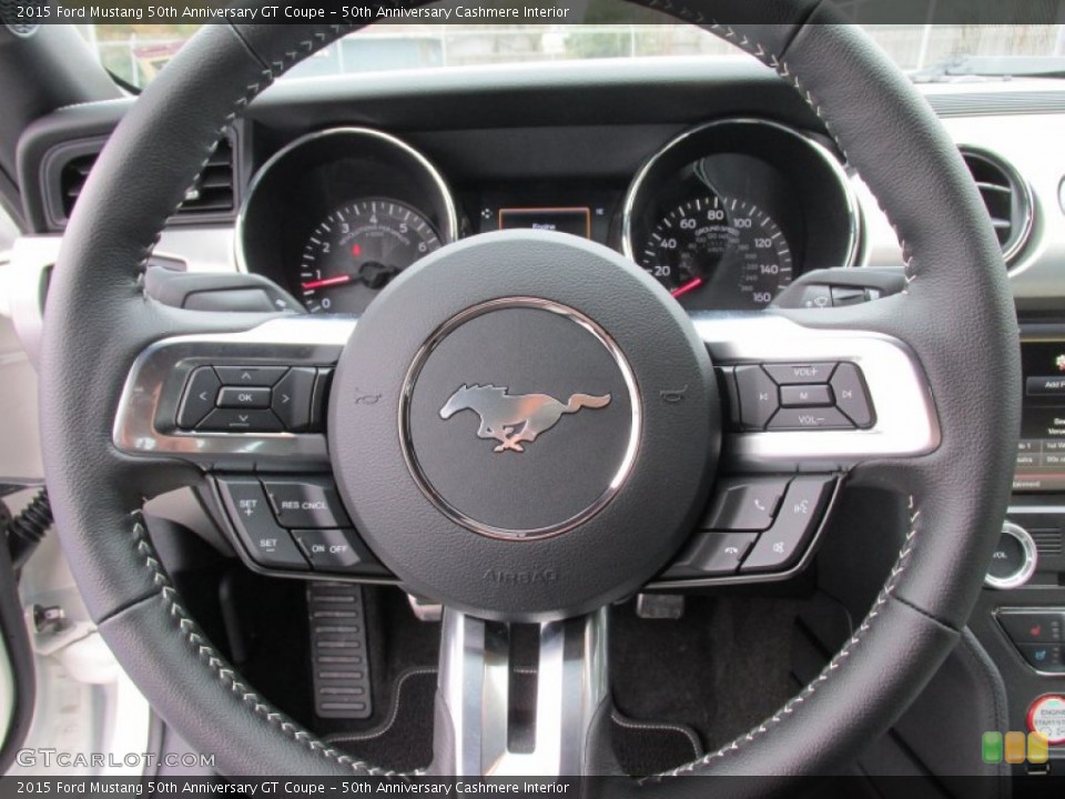 50th Anniversary Cashmere Interior Steering Wheel for the 2015 Ford Mustang 50th Anniversary GT Coupe #100695674