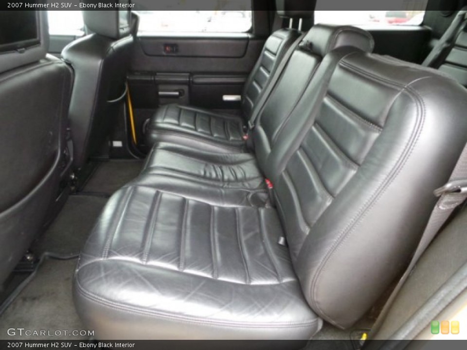 Ebony Black Interior Rear Seat for the 2007 Hummer H2 SUV #100708667