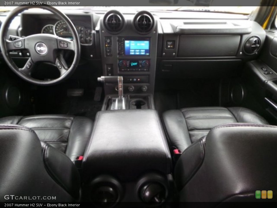 Ebony Black Interior Dashboard for the 2007 Hummer H2 SUV #100708703