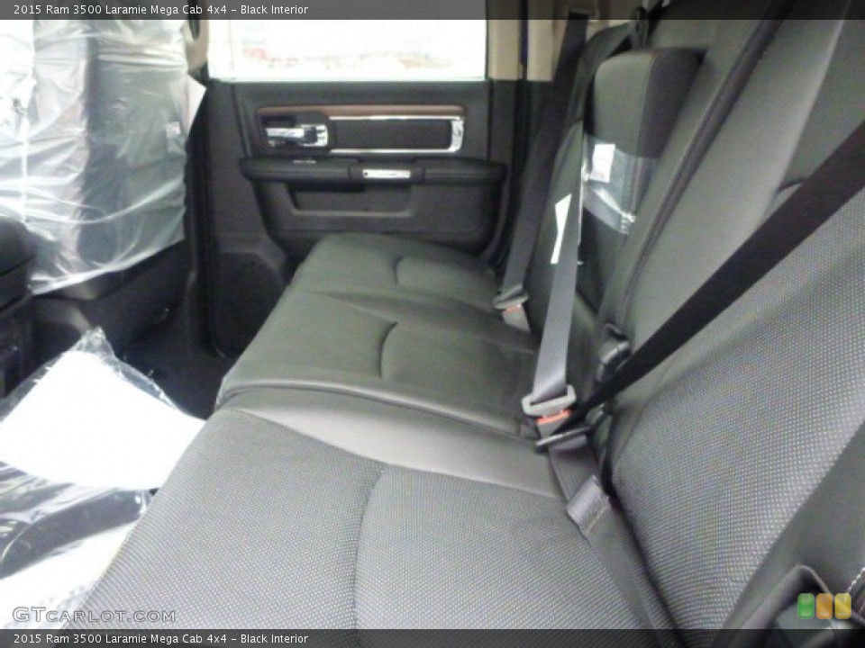 Black Interior Rear Seat for the 2015 Ram 3500 Laramie Mega Cab 4x4 #100722183