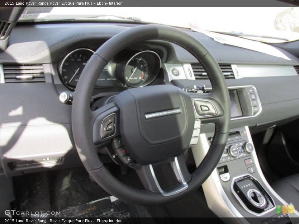 Ebony Interior Steering Wheel for the 2015 Land Rover Range Rover Evoque Pure Plus #100722260