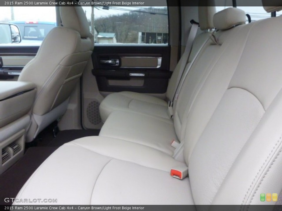Canyon Brown/Light Frost Beige Interior Rear Seat for the 2015 Ram 2500 Laramie Crew Cab 4x4 #100723419