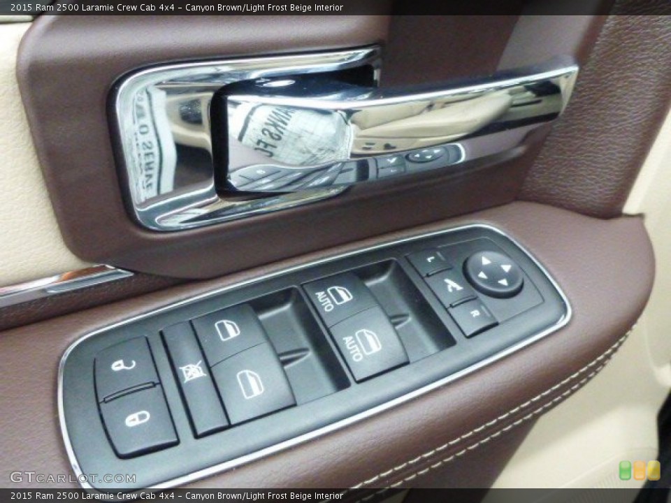 Canyon Brown/Light Frost Beige Interior Controls for the 2015 Ram 2500 Laramie Crew Cab 4x4 #100723460