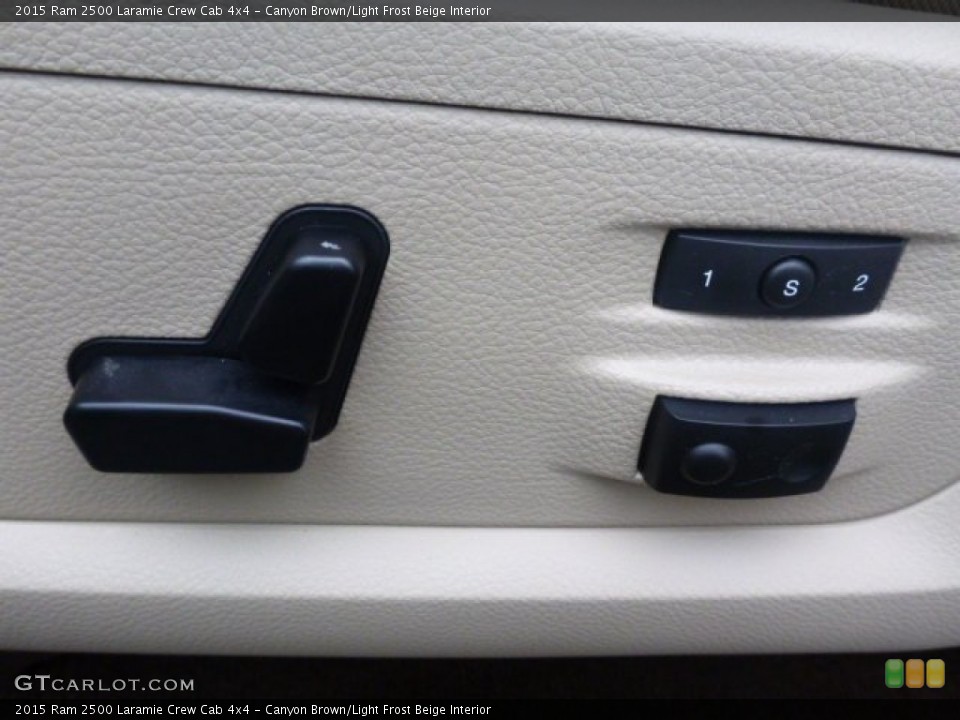 Canyon Brown/Light Frost Beige Interior Controls for the 2015 Ram 2500 Laramie Crew Cab 4x4 #100723499