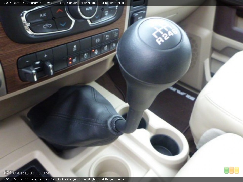 Canyon Brown/Light Frost Beige Interior Transmission for the 2015 Ram 2500 Laramie Crew Cab 4x4 #100723541