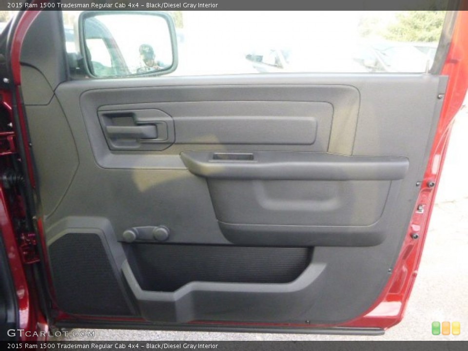 Black/Diesel Gray Interior Door Panel for the 2015 Ram 1500 Tradesman Regular Cab 4x4 #100732403