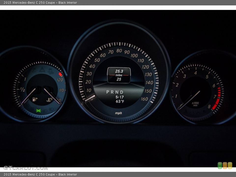 Black Interior Gauges for the 2015 Mercedes-Benz C 250 Coupe #100737293