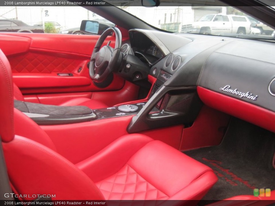 Red Interior Photo for the 2008 Lamborghini Murcielago LP640 Roadster #100737680