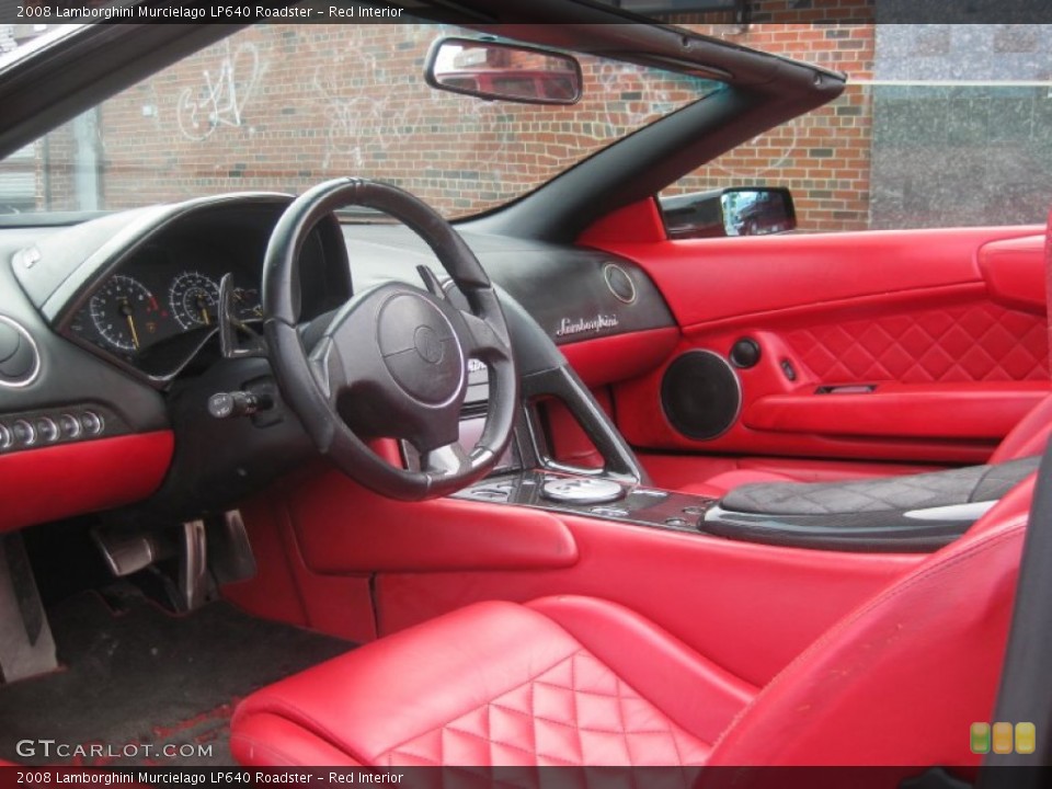 Red Interior Photo for the 2008 Lamborghini Murcielago LP640 Roadster #100737710