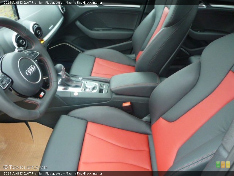 Magma Red/Black Interior Photo for the 2015 Audi S3 2.0T Premium Plus quattro #100738778