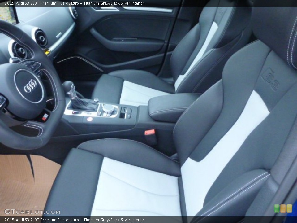 Titanium Gray/Black Silver Interior Photo for the 2015 Audi S3 2.0T Premium Plus quattro #100739357