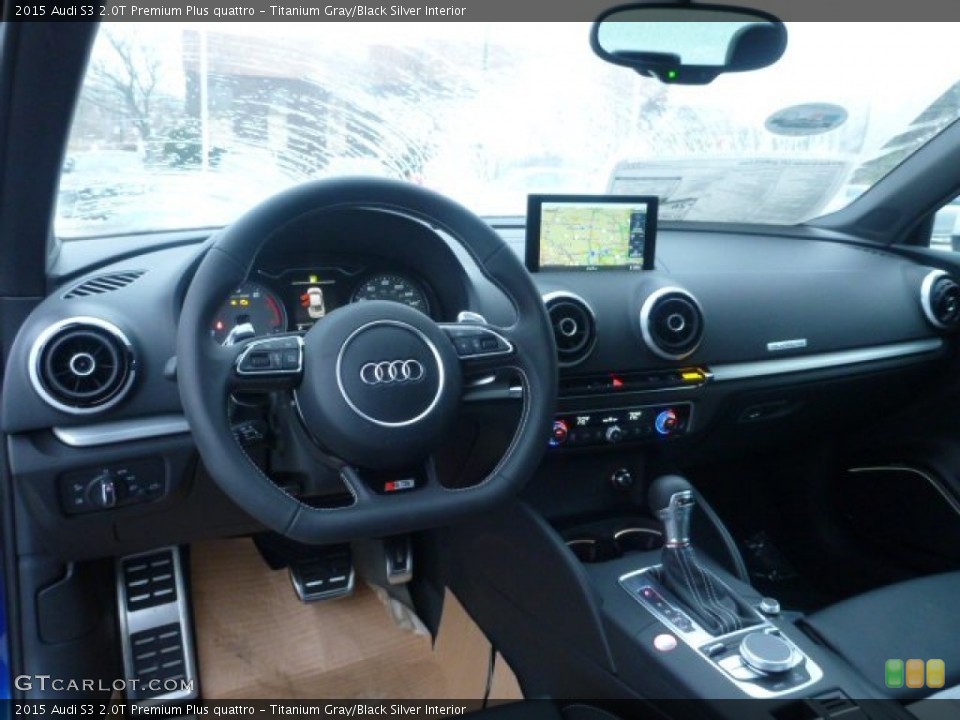 Titanium Gray/Black Silver Interior Dashboard for the 2015 Audi S3 2.0T Premium Plus quattro #100739396