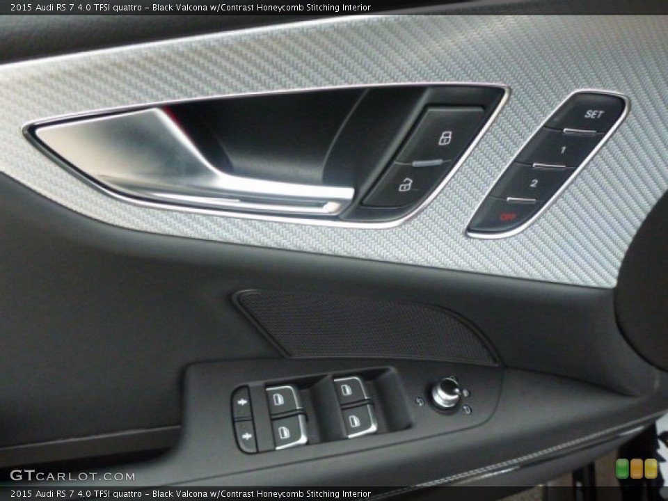 Black Valcona w/Contrast Honeycomb Stitching Interior Controls for the 2015 Audi RS 7 4.0 TFSI quattro #100739735