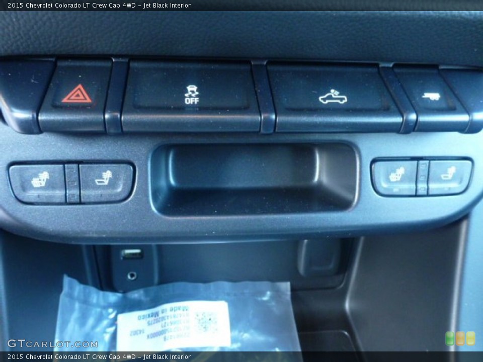 Jet Black Interior Controls for the 2015 Chevrolet Colorado LT Crew Cab 4WD #100742489