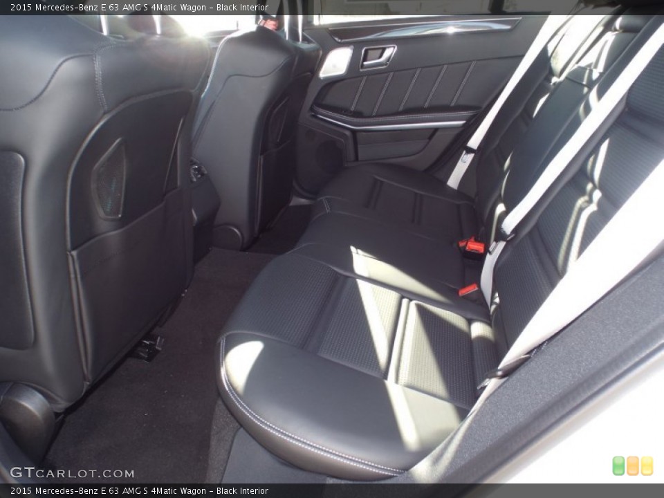 Black Interior Rear Seat for the 2015 Mercedes-Benz E 63 AMG S 4Matic Wagon #100748742