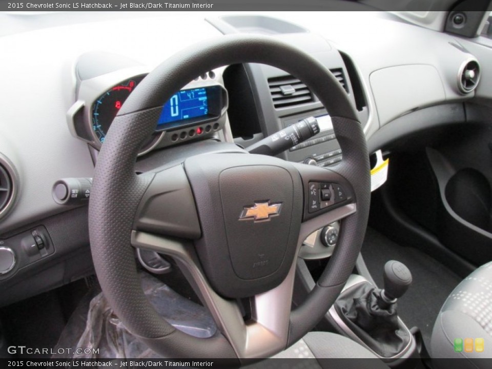 Jet Black/Dark Titanium Interior Steering Wheel for the 2015 Chevrolet Sonic LS Hatchback #100752835