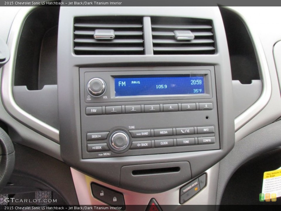 Jet Black/Dark Titanium Interior Controls for the 2015 Chevrolet Sonic LS Hatchback #100752889
