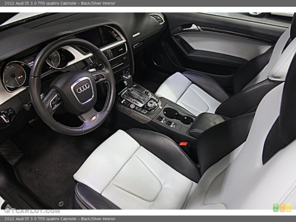 Black/Silver Interior Prime Interior for the 2012 Audi S5 3.0 TFSI quattro Cabriolet #100767964