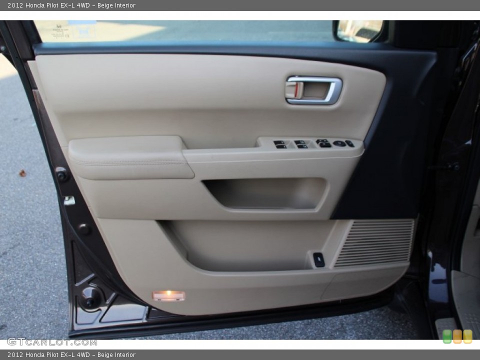 Beige Interior Door Panel for the 2012 Honda Pilot EX-L 4WD #100768522