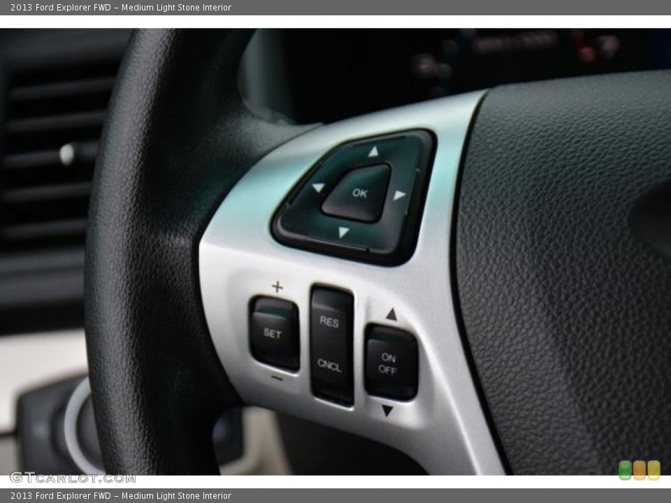 Medium Light Stone Interior Controls for the 2013 Ford Explorer FWD #100769929