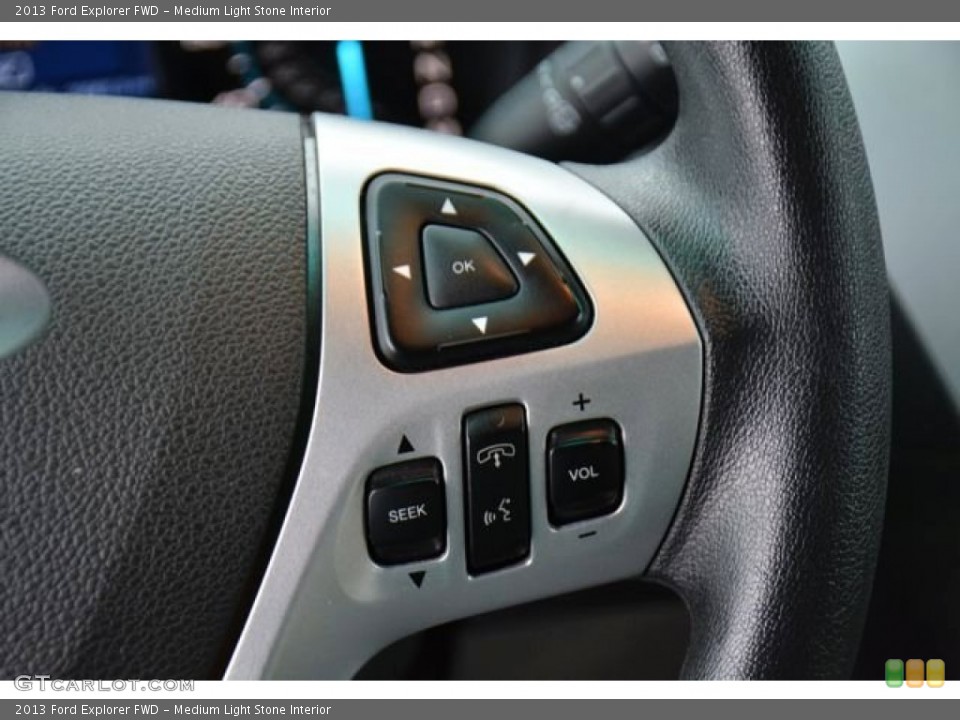 Medium Light Stone Interior Controls for the 2013 Ford Explorer FWD #100769950