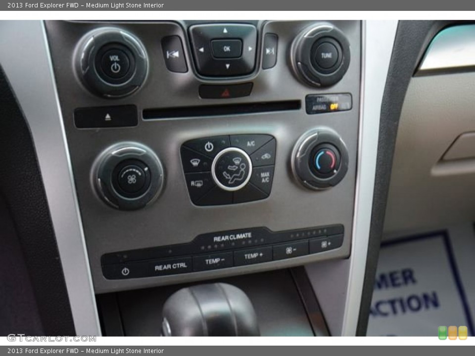 Medium Light Stone Interior Controls for the 2013 Ford Explorer FWD #100770021