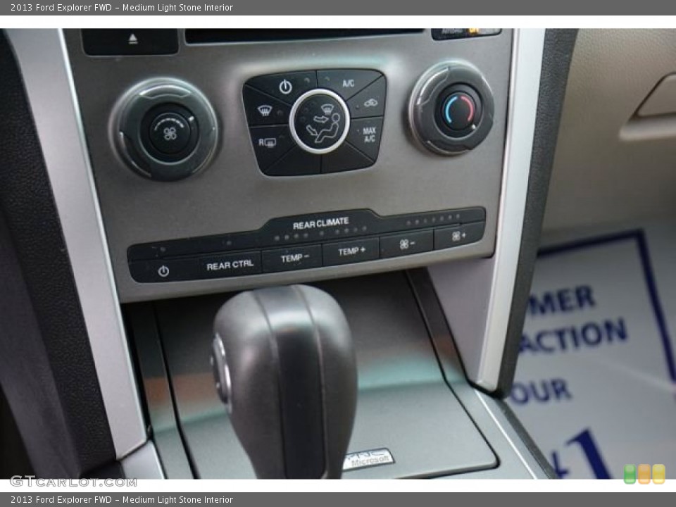 Medium Light Stone Interior Controls for the 2013 Ford Explorer FWD #100770034