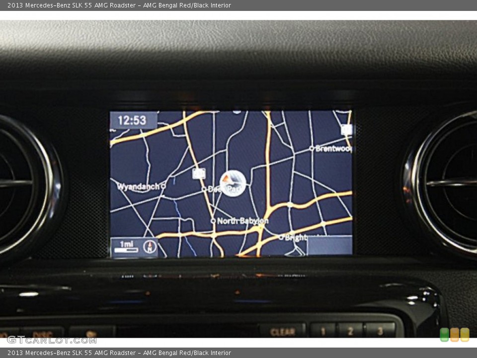 AMG Bengal Red/Black Interior Navigation for the 2013 Mercedes-Benz SLK 55 AMG Roadster #100770628