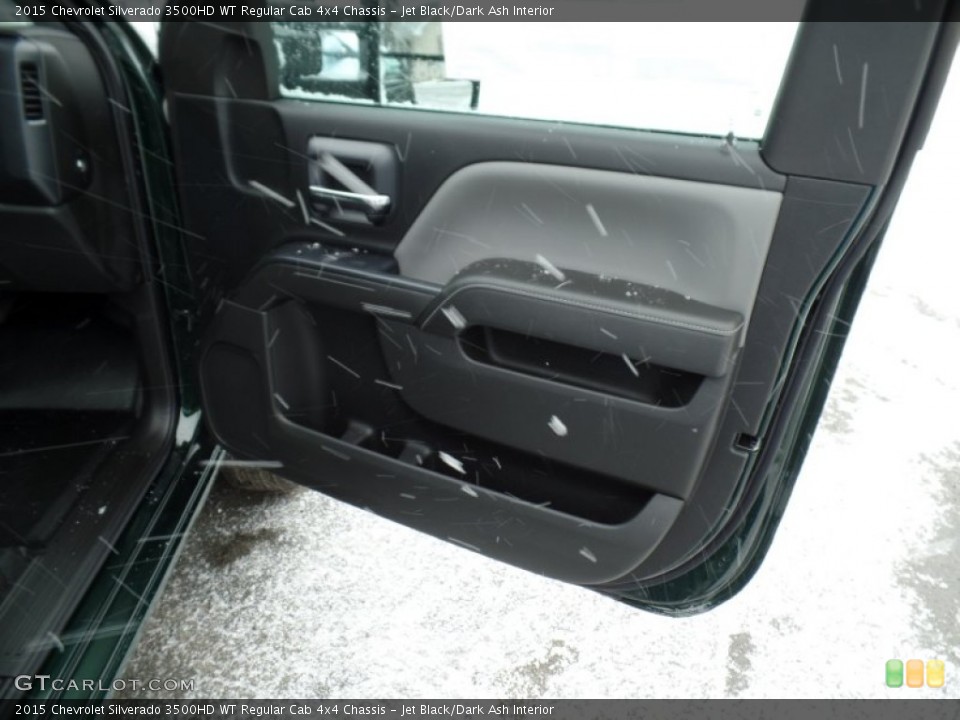 Jet Black/Dark Ash Interior Door Panel for the 2015 Chevrolet Silverado 3500HD WT Regular Cab 4x4 Chassis #100776649