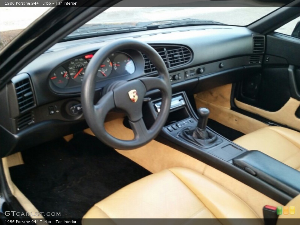 Tan 1986 Porsche 944 Interiors