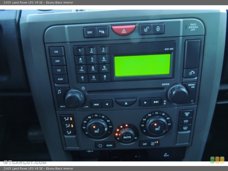 Ebony Black Interior Controls for the 2005 Land Rover LR3 V8 SE #100795427