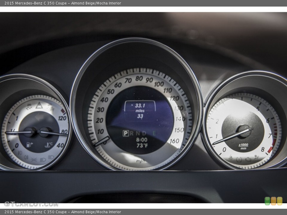 Almond Beige/Mocha Interior Gauges for the 2015 Mercedes-Benz C 350 Coupe #100797398