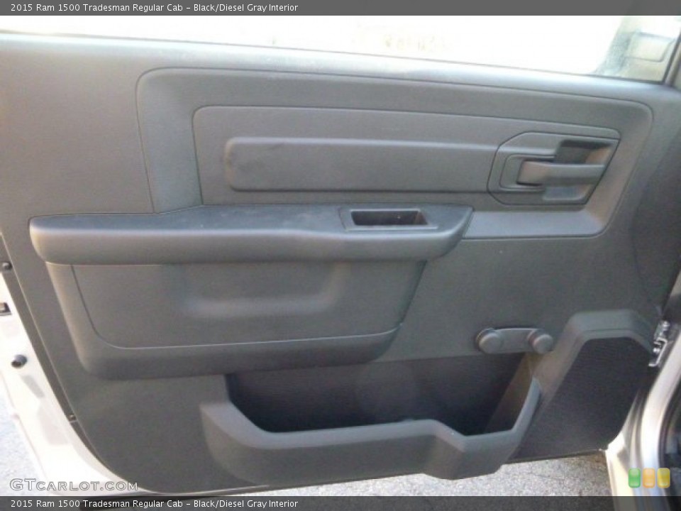 Black/Diesel Gray Interior Door Panel for the 2015 Ram 1500 Tradesman Regular Cab #100808009